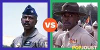 Which was the better Louis Gossett Jr role in an 80s movie